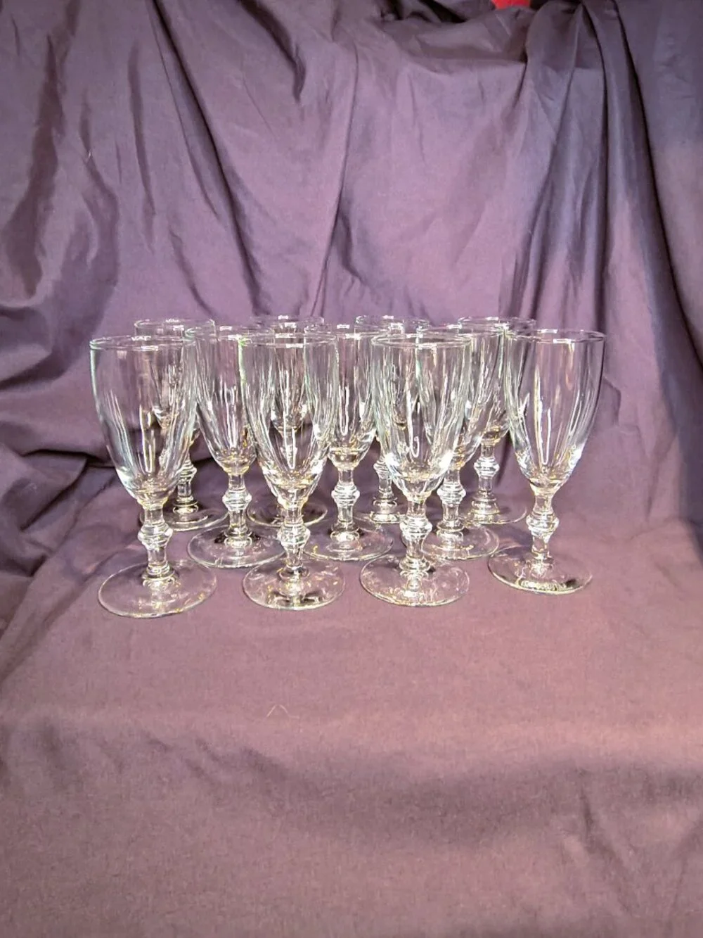 LIKE NEW! Set of 11 Vintage Libbey Georgian Collection clear 4oz cordial/whiskey